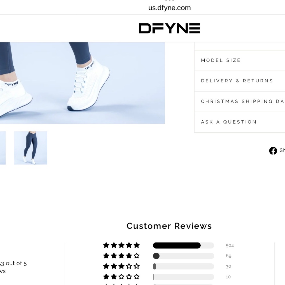 Authentic Dfyne flattering compression Visio legg… - image 5